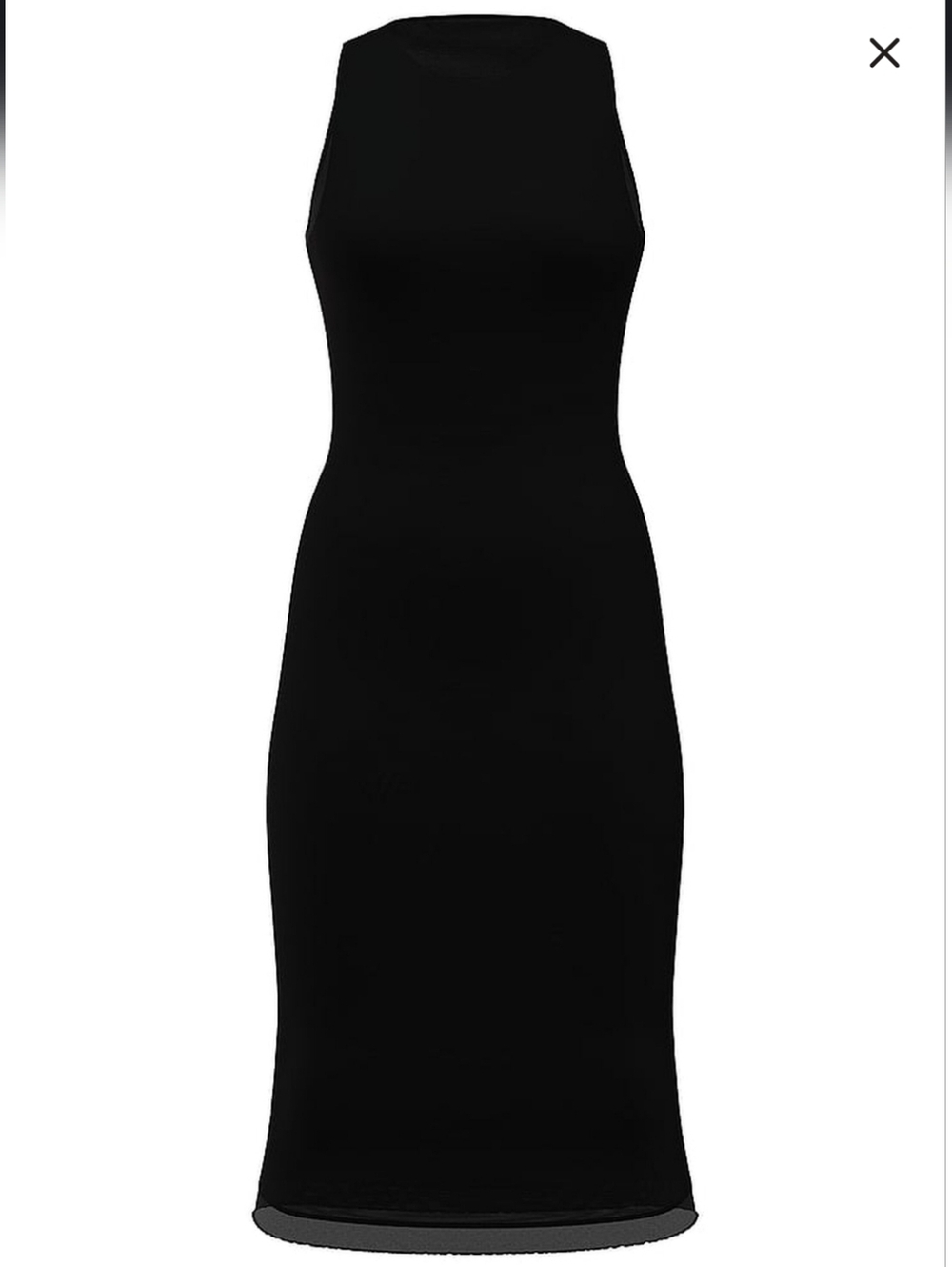 Victoria’s Secret Swim Mesh Diamanté Midi Cover-Up Dress Black Sz Small